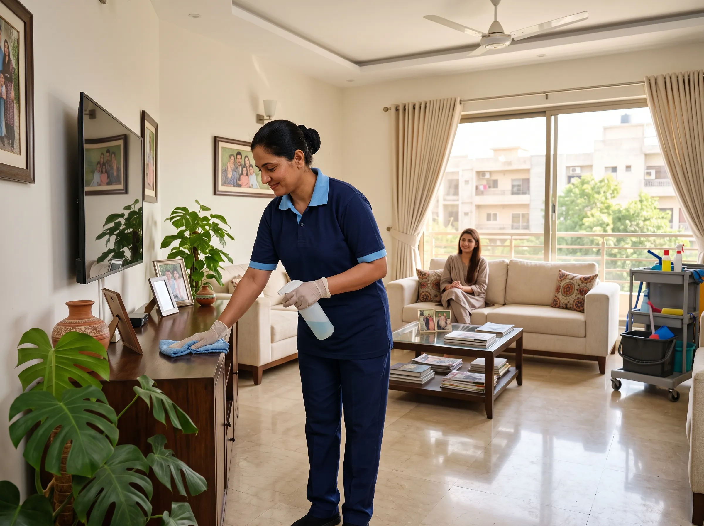 Home cleaning service for residential properties